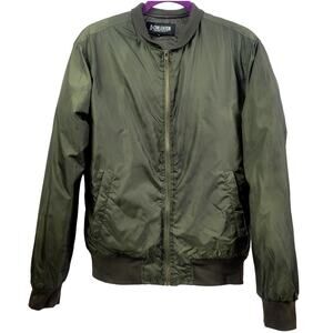 D-CIVILIZATION Olive Full‎ Zip Jacket Women's Size S Full Zip Size Small